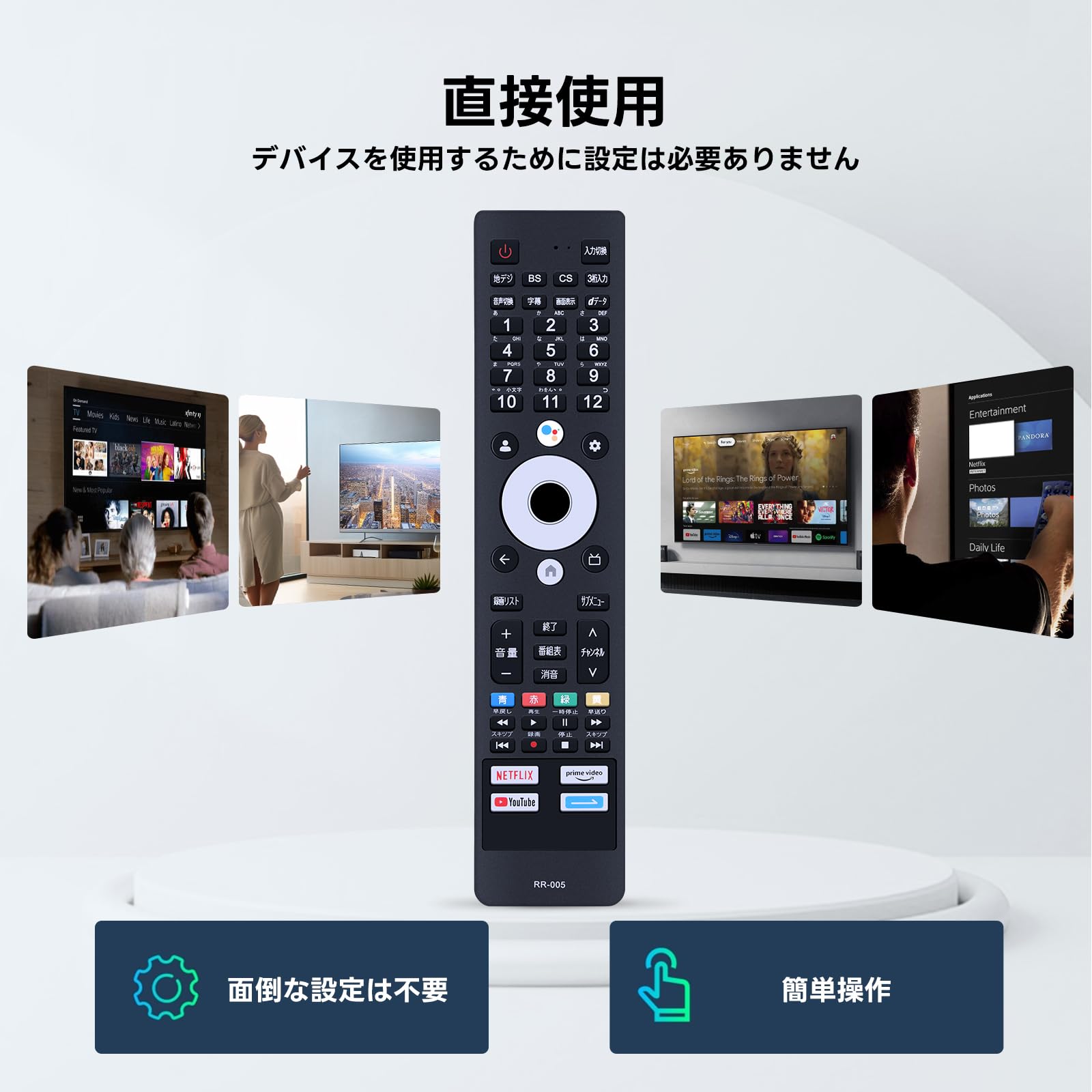 Amazon | テレビリモコン for ドウシシャ(DOSHISHA) coocaaスマート